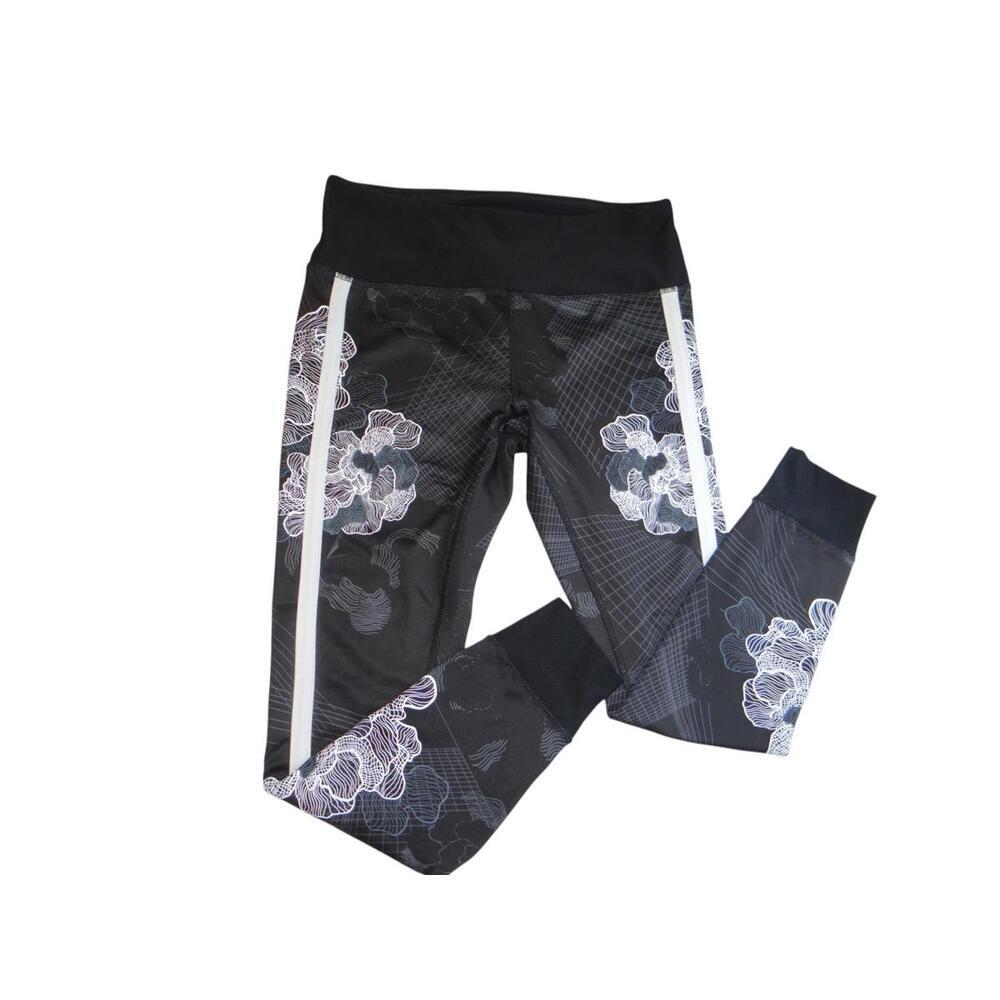 RBX Floral Print Active Leggings - Size Medium
